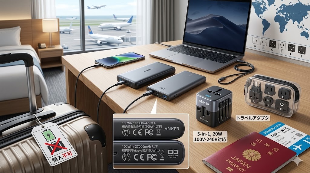モバイルバッテリー 海外対応のおすすめ基準