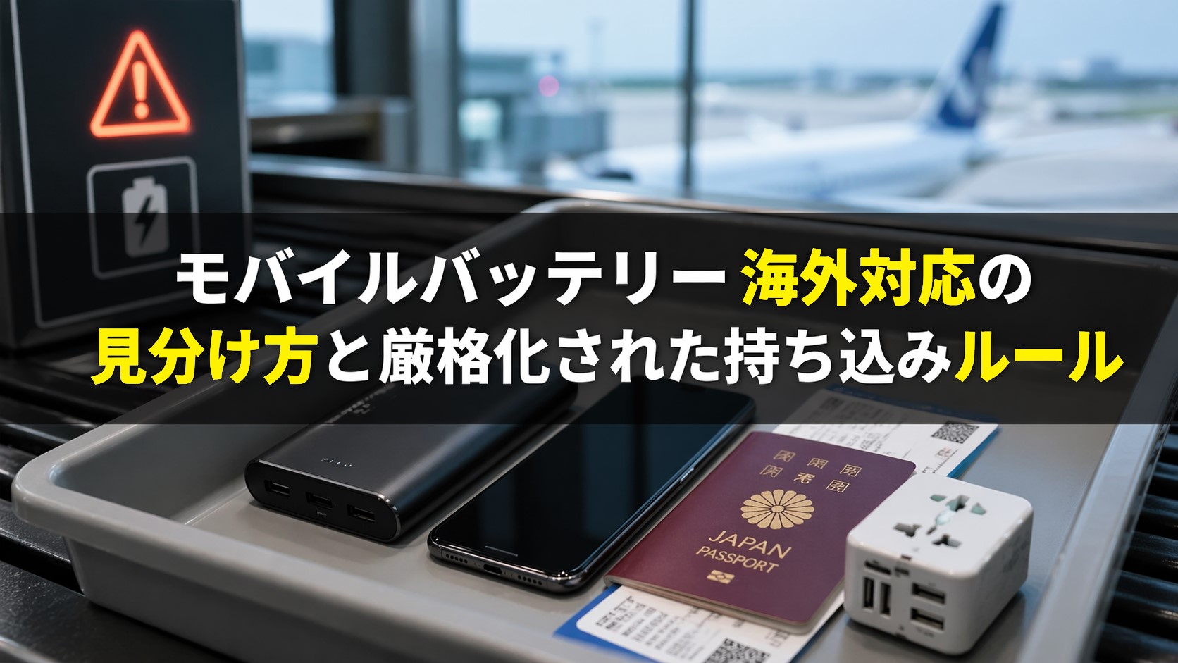 モバイルバッテリー 海外対応の見分け方と厳格化された持ち込みルール