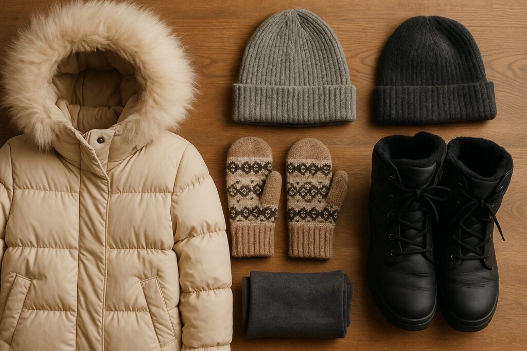 冬の服装と防寒グッズ