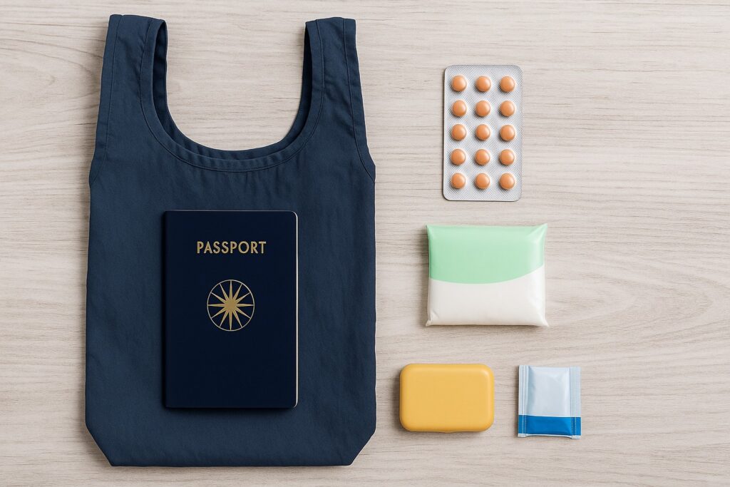 薬やエコバッグなど便利グッズ