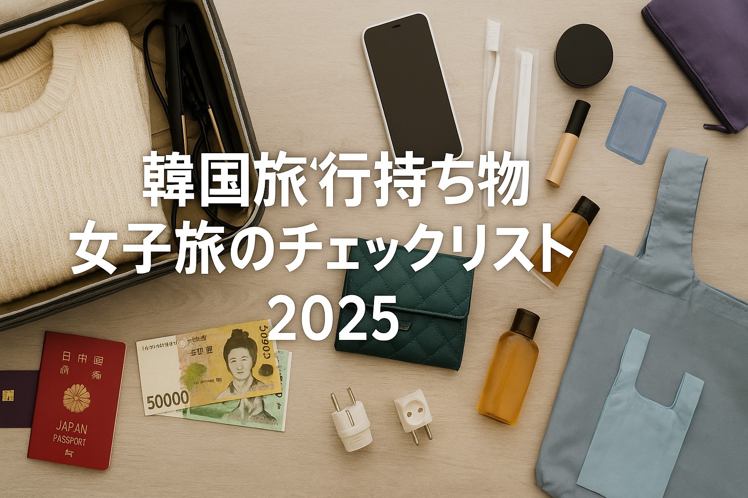 韓国旅行持ち物 女子旅のチェックリスト2025