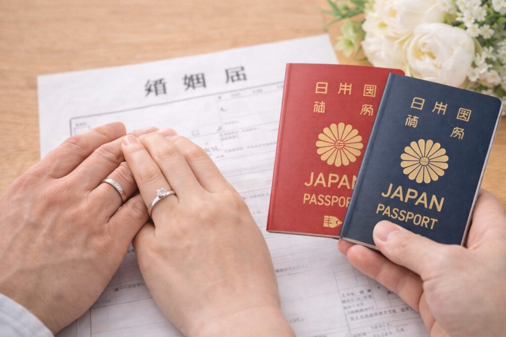 結婚などの改姓と記載事項変更