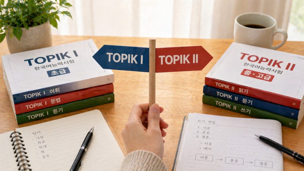 TOPIK1と2どっちを選ぶ